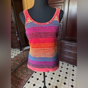 Colorful Striped Women's Tank Top